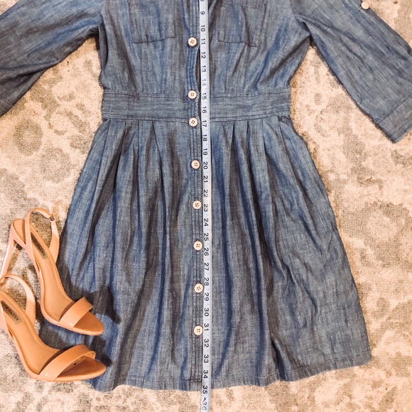 Old Navy Chambray Dress Size 2 - Picture 3 of 3